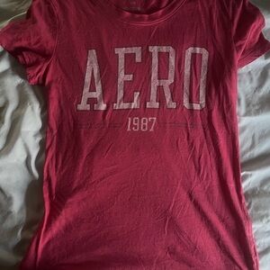 Aeropostale Hot Pink Crewneck Tee